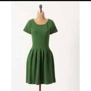 Ganni Green Textured Dress